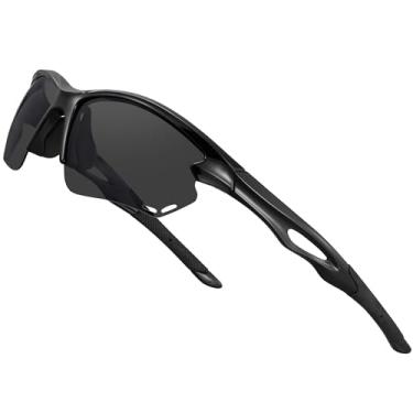 Imagem de BIRCEN Óculos de sol esportivos polarizados para homens - mulheres: Óculos de pesca com proteção UV para dirigir, correr, andar de bicicleta