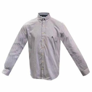 Imagem de Camisa Dudalina Slim Fit Xadrez Azul Médio-Masculino