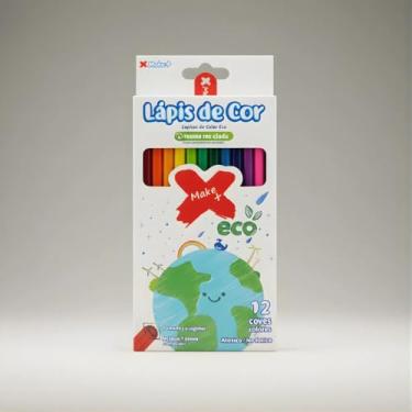 Imagem de Lápis de Cor Ecológico, 12 Cores Sortidas, Resina Reciclada, Não Tóxico, 7.5mm