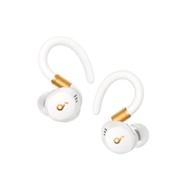 Imagem de soundcore Sport X20 da Anker, Fone de Ouvido Bluetooth Sem Fio, Fone esportivo, ANC Adaptativo, Ganchos Ajustáveis, Graves Intensos, À Prova de Suor e Poeira, IP68, 48H de Reprodução, TWS, Branco