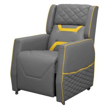Imagem de Poltrona Cadeira Gamer Thunder Reclinável em material sintético - SOFA