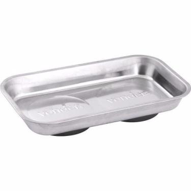 Imagem de Bandeja Magnética Retangular Parafuso 240 Mm Aço Inox Vonder, Retangul