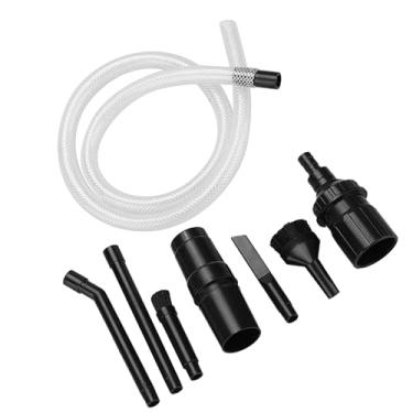 Imagem de Cryfokt Kit de Micro Limpeza Universal Eficiente para Limpeza de Carro e Computador, Kit de Fixação a Vácuo de 9 Unidades para Oficina Doméstica, Material Plástico Preto