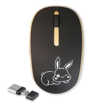 Imagem de Mouse sem fio silencioso de porta dupla