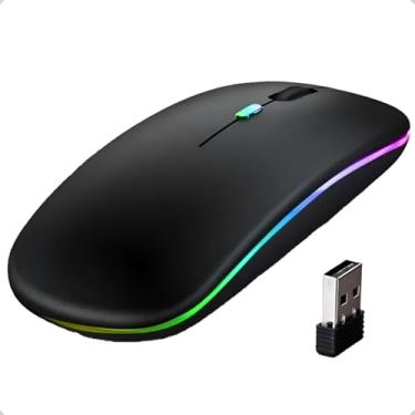 Imagem de Mouse Sem Fio, Bluetooth e dongle USB, Preto, Ergonômico, Óptico, 3 Botões, Ambidestro, MS-S350L, para PC, Notebook e Tablet, Compatível com Windows e Linux, Exbom