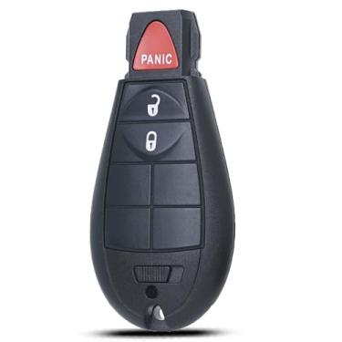 Imagem de MechanMagic Controle remoto de substituição compatível com Jeep Cherokee 2014 2015 2016 2017 2018 2019 2020 2021 GQ4-53T Entrada sem chave com chave de porta 68105081