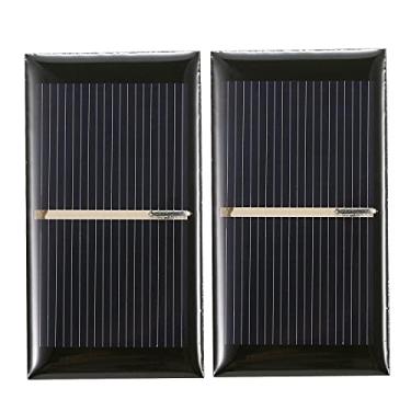 Imagem de 2PCS Painel Solar de Silício Policristalino 0 3W 5V Alta Eficiência Conversão Portátil DIY Energia para Acampamento Lâmp