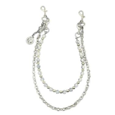 Imagem de Corrente de calça turquesa para mulheres e homens, corrente corporal boho, gótica, hip hop, punk, jeans, corrente de bolso para festas, uso diário, One Size, Plástico, Sem Pedra Preciosa