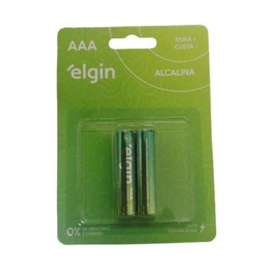 Imagem de Pilhas Alcalinas Elgin AAA - Pacote com 2 Unidades (Palito)