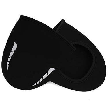 Imagem de KIMISS 2 Peças de Capas para Sapatos de Ciclismo à Prova de – Protetor Elástico de Dedos para Climas Frios, Acessórios para Calçados Corta- à Prova de Poeira para Passeios de Bicicleta Seguros