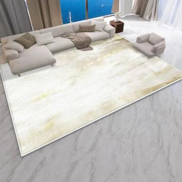 Imagem de Tapete para sala de estar com decoração abstrata moderna, tapete grande para sofá, quarto, sala de estar, tapete de chão fácil de limpar (120 x 180 cm/Sem fiapos - 7)