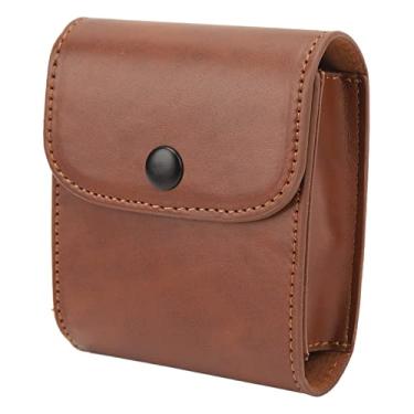 Imagem de GLOGLOW Bolsa de Transporte, Mini Bolsa Fotográfica para Câmera para SQ10, Capa de Suporte de Armazenamento Portátil de Couro PU, Design retrô, 10x9x4cm, Leve para SQ10, Capa de Suporte de (Marrom)
