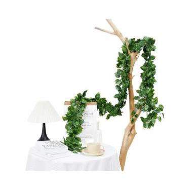 Imagem de Guirlanda De Folhas De Hera Artificial De 2,0M Para Decoração De Casa,