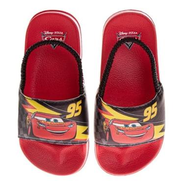 Imagem de Josmo Sandálias deslizantes de personagens meninos Carros Relâmpago McQueen Mickey Mouse Minions Sonic the Hedgehog Homem-Aranha e Monster Jam slip-on bico aberto verão praia piscina sapatos tamanhos