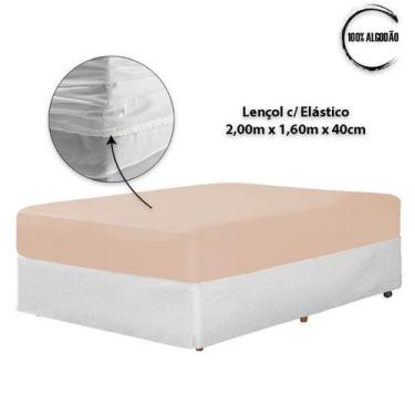 Imagem de Lençol Queen Avulso 400 Fios 40cm Altura 100% algodao - Rafaloro, Salm