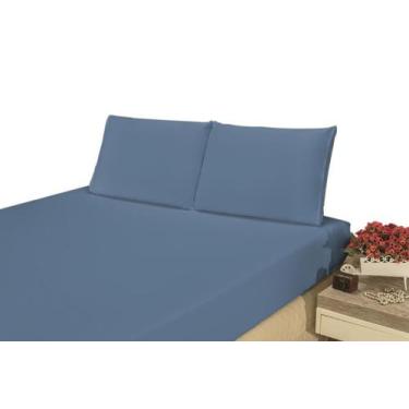 Imagem de Jogo de Cama Casal Bianca 3 pçs - MR, Azul