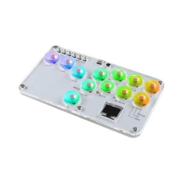 Imagem de Controlador RGB Arcade Fightstick Para PS4, PS5, Switch, Xbox, Steam, 