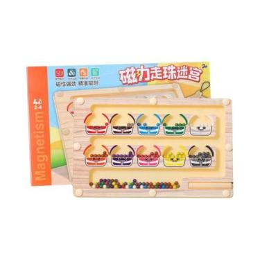 Imagem de Brinquedo Educativo Montessori 2 Em 1 Para Crianças, Tabuleiro De Dese