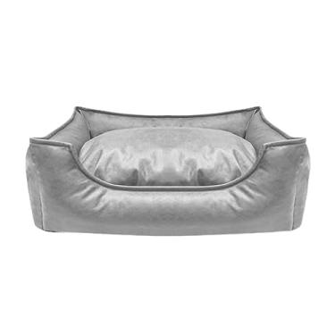 Imagem de Cama de cachorro criativa à prova d'água canil cama de animal de estimação sofá gato canil suprimentos canil esponja removível e lavável cama de cachorro confortável cama de gato (cor: cinza claro
