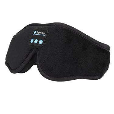 Imagem de VBESTLIFE Fones de Ouvido para Dormir, Máscara de Olho de Música Sem Fio Bluetooth para Travessas Laterais Máscara de Sono Com Microfone Alto-falantes Estéreo Ultrafinos