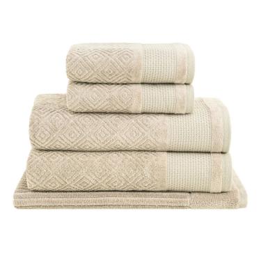 Imagem de Jogo Toalhas Banho Buddemeyer 5p Kyoto Bege