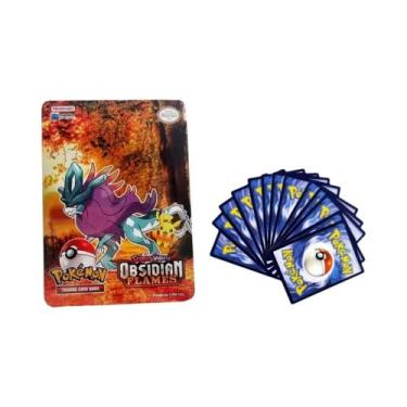 Imagem de Jogo De Batalha Pokémon Para Crianças, Caixa De Metal Anime, Coleção D