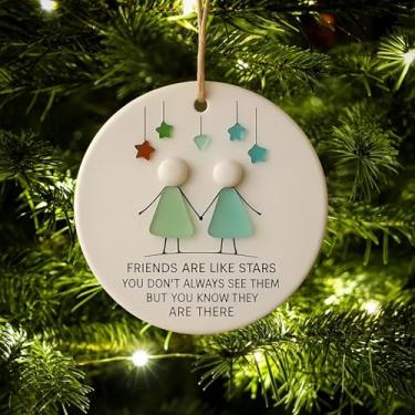 Imagem de Enfeite de Natal de vidro marinho em forma de floco de neve, decoração de Natal de vidro marinho inspirado no litoral, presentes para casa, árvore de Natal, decoração pendurada em várias ocasiões para