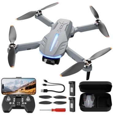 Imagem de FERIETELF Drone GPS com câmera 4K para adultos - B16 abaixo de 250 g, motor sem escova, quadricóptero RC leve e dobrável para iniciantes brinquedos presente de aniversário, 50 minutos de voo longo