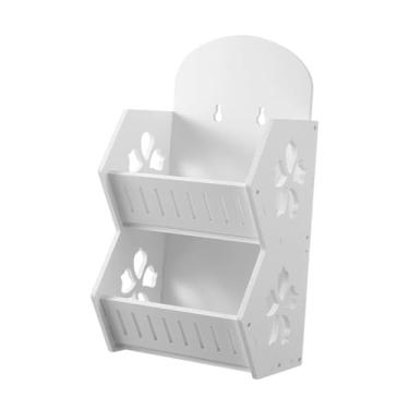 Imagem de DimyFew Organizador de parede para banheiro, prateleira para temperos e cozinha, para instalação na porta, Dupla Camada
