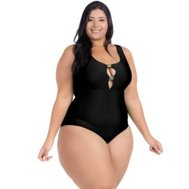 Imagem de Maio Body Acinturado Plus Size Modela Cintura Liso Casual - HYPE MODAS