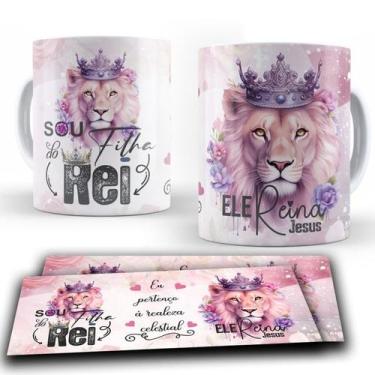 Imagem de Caneca Personalizada Sou Filha Do Rei Leão De Judá Gospel Cristã Evang