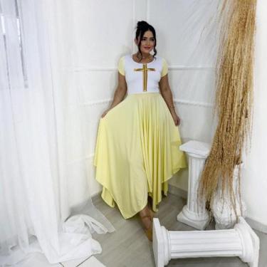 Imagem de Vestido de Dança Coreografia Plus Size Cruz Moda Evangélica - MISS FLO