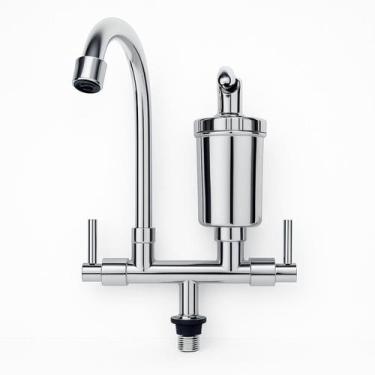 Imagem de Torneira com Filtro ABS Economia de Água 1/4 Volta Bancada ou Parede -