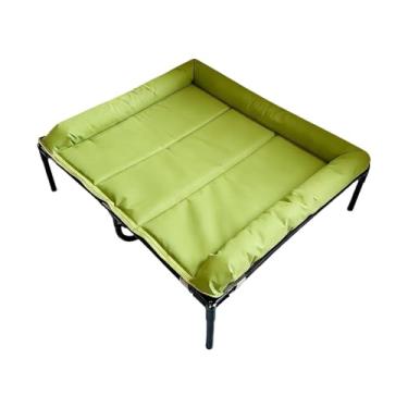 Imagem de Generic Cama elevada para cães, em malha respirável Teslin, com encosto de cabeça inclinado, portátil, para animais de estimação de pequeno e médio porte, Verde