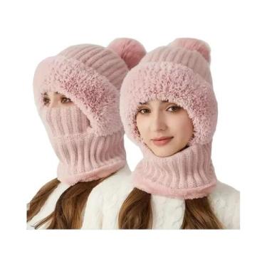 Imagem de Gorro De Malha Térmico À Prova De Vento Com Protetores De Orelha E Aqu
