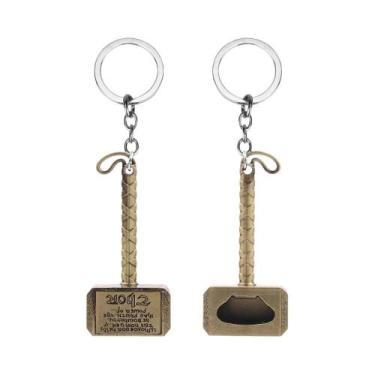 Imagem de Chaveiro De Metal Do Martelo Do Thor Da Marvel Avengers Unissex, Prese