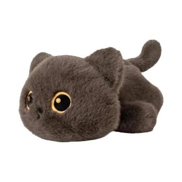 Imagem de Brinquedo De Pelúcia De Gato Siamês Preto De 25cm, Boneca De Gatinho R