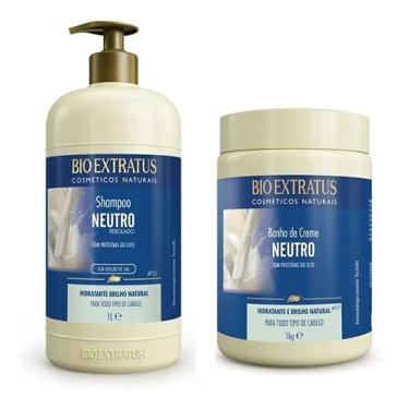 Imagem de Kit Neutro Bio Extratus Shampoo 1l + Máscara 1l