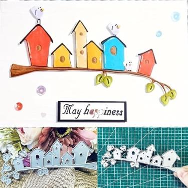 Imagem de The House on the Tree Branch – Cortes de metal para corte de metal, molde de artesanato faça você mesmo, moldes de papel, moldes de corte, estênceis para fazer cartões em relevo, etiquetas de livros