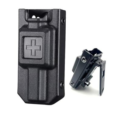 Imagem de BESWON Suporte de torniquete para C-A-T Gen 7 e mais velhos, Coldre Molle Tourniquet com clipe de cinto atualizado, bolsa tática de torniquete suporte TQ para cinto de serviço