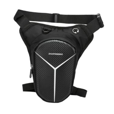 Imagem de harayaa Bolsa de perna para motocicleta, bolsa de perna impermeável, de quadril, de coxa, pochete para viagens, pesca, camping e ciclismo, D