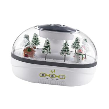 Imagem de Fenteer Umidificador de ar portátil com luz noturna, capacidade de 400ml, difusor de aromas para uso doméstico.