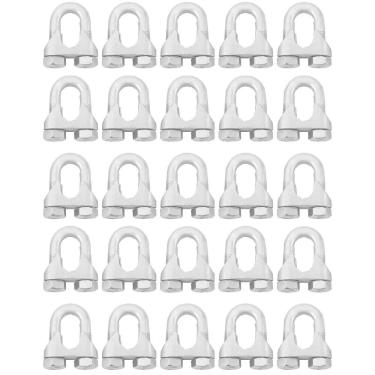 Imagem de Clips Grampo Cabo De Aço 3/16`` 1,0002 25 Unidades - Nord