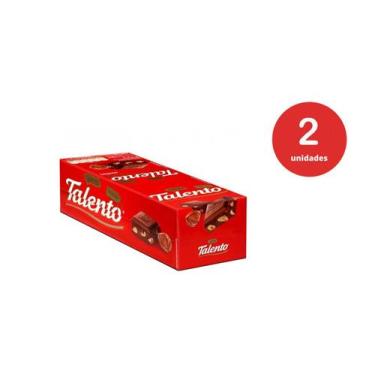 Imagem de Kit c/2 Caixas de Chocolate Mini Talento 15x25g  Avelãs - Garoto