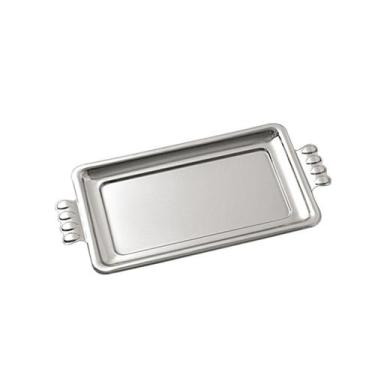 Imagem de Bandeja Retangular Para Servir Chá E Café Em Aço Inox Pantheon Inox