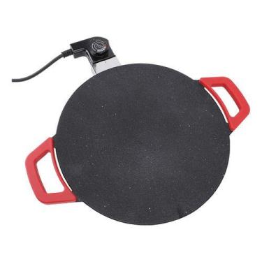 Imagem de Chapa Elétrica De 30 Cm Grelhar Churrasqueira Redonda 110V - VDs Impor