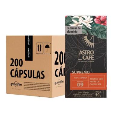 Imagem de Kit Cápsulas Astro Café Supremo 200Unid Compatível Nespresso - NoBrand