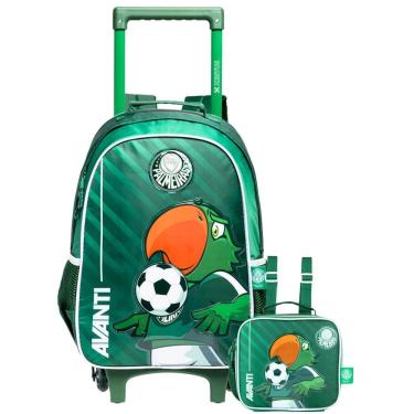 Imagem de Kit Escolar Time Mochila Costas Rodas Lancheira