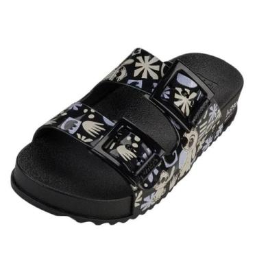 Imagem de Chinelo Feminino Conforto Tira Dupla Disney Stitch Zaxy, Preto, 36