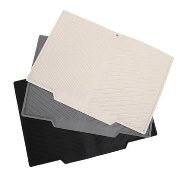 Imagem de AYNEFY Tapete de Secagem de Cozinha Tapete de Secagem de Pratos Almofada de de Silicone Escorredor de Pratos Absorvente Balcão de Cozinha Almofada de Drenagem Antiderrapante para Bancadas Pias Racks